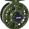 HVCE Graphite Fly Reel Center Drag System Classic III Graphite 3/4, 5/6, 7/8wt Large Arbor Freshwater Fly Fishing Reels