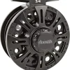 HVCE Graphite Fly Reel Center Drag System Classic III Graphite Large Arbor Sizes 3/4, 5/6, 7/8 Fly Fishing Reels