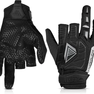 Hyper-Fit Tactical Shooting & Work Gloves - Gray, XL - 2 Fingerless Design Paintball & Airsoft Gear for Men with Outstanding Grip for Combat, Hunting, Shooting, & Work