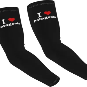 I love Patagonia Arm Sleeves For Men Women Tattoo Cover Up Cooling Sports Sleeves For Basketball Golf Football