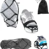 Ice Cleats, Highly Elastic Traction Cleats Grippers with Magic Tape Straps and Storage Bag, Anti Slip Walk Traction Cleats for Hiking Walking on Snow and Ice