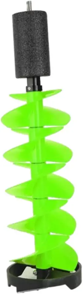 Ice Drill Auger, Ice Fishing Drill, Ice Fishing Burrowing, Ice Fishing Accessories for Lakes Fishing, 75 cm Green