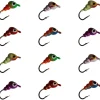 Ice Fishing Jigs Fishing Bait Jigging Lures Kit Tungsten Ice Fishing Hook and Fly Fishing Jig Lure Bait for Panfish, Pike, Walleye, Perch and Crappies...