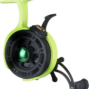 Ice Fishing Reel, 3.5:1 High Speed Inline Ice Fishing Reel, Magnetic Drop System Ice Fishing Reels Spinning, Metal Ice Fishing Gear with Left Hand Retrieve,Ice Fishing Reels Spinning
