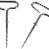 Ice Fishing Spiral Drill Nails Ice Auger for Camping Outdoor 2 Packs (T Shape)