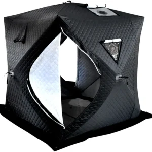 Ice Fishing Tent Insulated Portable Outdoor Thickened Cold-Proof Multi-Person Ice Fishing Tent with Chimney