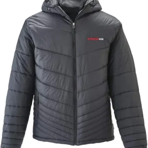 Ice Hooded Puffer Jacket, Black, X-Large