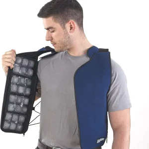 Ice Vest - Personal Cooling Cold Vest for Heat Relief, Navy