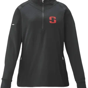 Ice Womens Elite 1/4 Zip Shirt, Black, Medium
