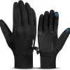 ihuan Thin Winter Running Gloves for Women Men, Sensitive Touchscreen Fingers for Cold Weather, Windproof Thermal Material for Working and Outdoor Sports, Soccer Cycling Camping Hiking Driving.