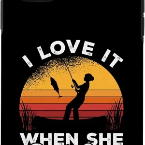 iPhone 11 I Love It When She Bends Over Ice Fishing Ice Fisher Rod Case
