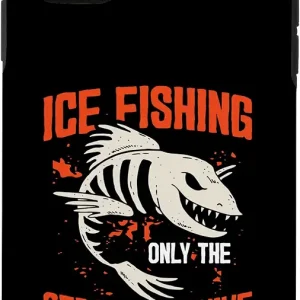 iPhone 11 Ice Fishing Only The Strong Survive Ice Fisher Fishing Rod Case
