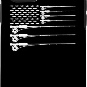 iPhone 11 Pro American Flag Fly Fishing Rod Trout Patriot Men T shirt Gift Case