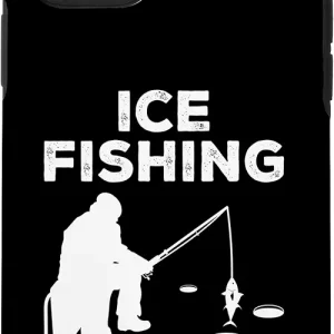 iPhone 11 Pro Ice Fishing Graphic Fishing Rod Ice Fisher Ice Fishing Fish Case