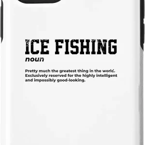 iPhone 11 Pro Ice Fishing Graphic Fishing Rod Ice Fisher Ice Fishing Fish Case