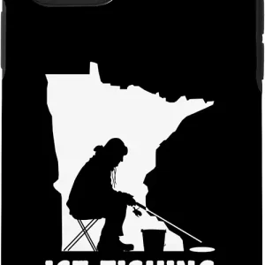 iPhone 11 Pro Ice Fishing Graphic Fishing Rod Ice Fisher Ice Fishing Fish Case