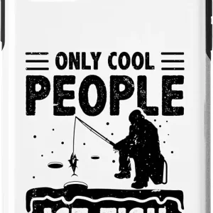 iPhone 11 Pro Max Only Cool People Ice Fish Fishing Rod Ice Fisher Carp Pike Case