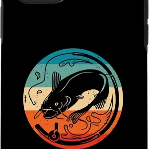 iPhone 11 Pro Retro Graphic Fishing Rod Ice Fisher Ice Fishing Fisher Case