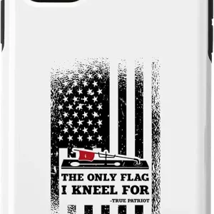 iPhone 11 The Only Flag I Kneel For Ice Fishing Ice Fisher Fish Rod Case