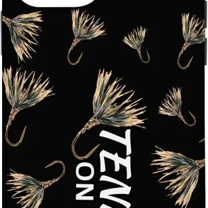 iPhone 12 mini Black Fly Tenkara Fly Fishing Kebari Flies Phone Case Cover Case