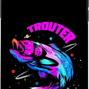 iPhone XR Trouter Space I Trout Fishing Gift for Fisher and Angler Case