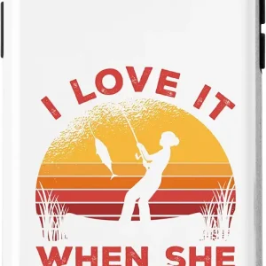 iPhone X/XS I Love It When She Bends Over Ice Fishing Ice Fisher Rod Case