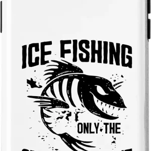 iPhone X/XS Ice Fishing Only The Strong Survive Ice Fisher Fishing Rod Case