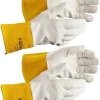 J. J. Keller SAFEGEAR Tig Welding Cowhide Leather Work Gloves - 2 Pairs