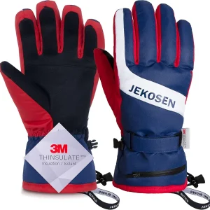 JEKOSEN Ski Gloves 2024 Cold Weather Winter Keep Warm Snow Gloves Waterproof Touchscreen Snowboard Gloves Mens Womens