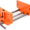 Jorgensen 27091 Medium Duty Woodworker's Vise, Orange, Grey, 9-Inch By 7-Inch