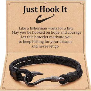 Just Hook It Novelty Funny Gifts for Fisherman with Message Card