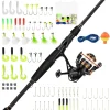 KastKing Brent Chapman Spinning & Casting Combo, Tailored Tackle Kits, Pre-spooled Design, IM6 Graphite 2Pc Blanks, 5.2:1 Gear Ratio, 9 + 1/5 + 1 Ball Bearings, Stainless Steel Guides, EVA Handles