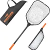 KastKing Brutus Fishing Net, Foldable Extendable Fish Landing Net, Lightweight & Portable Fishing Net with Soft EVA Foam Handle, Holds up to 44lbs/20KG, Fish-Friendly Mesh for a Safe Release