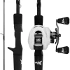 KastKing Crixus Fishing Rod and Reel Combo, Baitcasting Combo, IM6 Graphite Blank Rods,SuperPolymer Handle