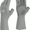 KastKing Sol Armis Pro Fishing Gloves, UPF 50 Sun Protection 3/4 Fingerless Gloves Quick-Dry, Extended Cuff UV Protection Gloves for Outdoor, Kayaking, Rowing, Paddling, Canoeing, Hunting