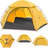 KAZOO Waterproof Backpacking Tent Ultralight 1/2 Person Lightweight Camping Tents 1/2 People Hiking Tents Aluminum Frame Double Layer