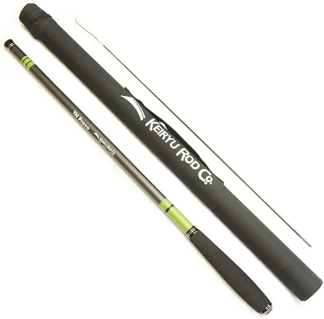Keiryu Rod Co. TN Provo Rod. Telescopic 16 ft. Fast Action Fly Fishing Rod for Larger Fish. Excellent Design for Nymphing & Subsurface Fishing. High Performance IM Carbon.