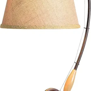 Kenroy Home 32193ORB Fly Rod Table Lamp with Oil Rubbed Bronze w/Wood Accent Finish, Rustic Style, 27.5" Height, 12" Width, 14.5" Depth