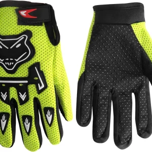 Kids Dirt Bike Gloves, Kids & Youth Power Sports Riding Gloves for Motorcycle, BMX, Mountain Bike, ATV, Full Finger Children Gloves for Outdoor Sports Cycling Camping Fishing