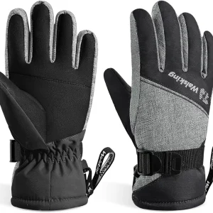 Kids Winter Gloves-3M Thinsulate Snow Waterproof Ski Cold Weather Insulated Outdoor Snowboard Gloves for Boys Girls Youth