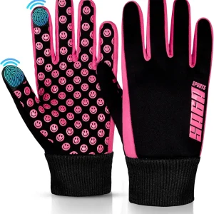 Kids Winter Gloves | Kids Gloves for Boys & Girls, Age 4-12 | Touchscreen-Compatible, Anti-Slip | Warm