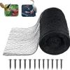 Koi Pond Netting Kit 20 x 40 ft, Black Heavy Duty Woven Net for Leaves, Reusable Pool Protective Cover Protecting Fish From Birds, Cats and Predators