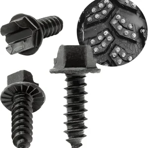 Kold Kutter AMA-Approved Traction Screws 250 Pack (#8) 1/2" - Winter Ice & Snow Tire Heavy Duty Studs Spikes for Racing Dirt Bikes, ATVs, Motorcycles, and Snowmobiles Tracks