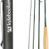 Kylebooker 3-8wt Fly Fishing Rod with Tube, 4-Sections, Medium-Fast Action Lightweight Fly Rod IM7 Carbon Fiber Blank