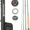 Kylebooker Fly Fishing Rod with Reel Combo Kit 3/4/5/6/7/8 Weight Starter Fly Fishing Outfit with Rod Bag