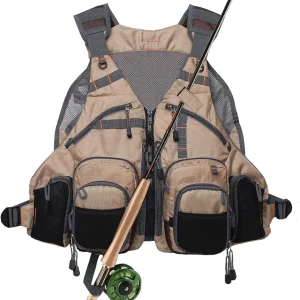 Kylebooker Fly Fishing Vest Pack Adjustable for Men and Women