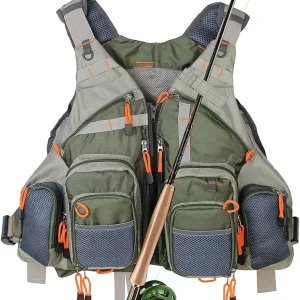 Kylebooker Fly Fishing Vest Pack Adjustable for Men and Women