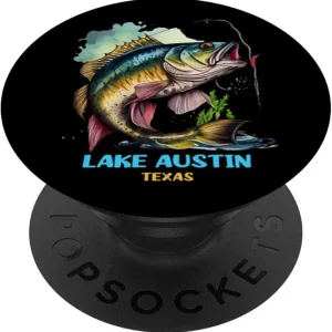 Lake Austin Texas TX Fly Fishing Trip Fisher Flyfishing Gear PopSockets Standard PopGrip