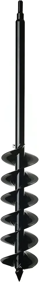 Large Bulb Auger- 4"x28" Drill Bit Hole Digger for Post Hole Diggers, Digging Holes- Bulb Planter Tool- Auger Drill for Planting- Garden Auger Digging Tool- 1/2" Non-Slip Hex Drive