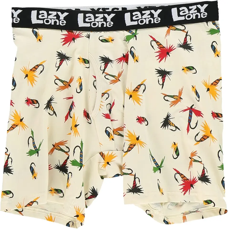 Lazy One Funny Boxer Briefs for Men, Underwear for Men, Gag Gifts for Men